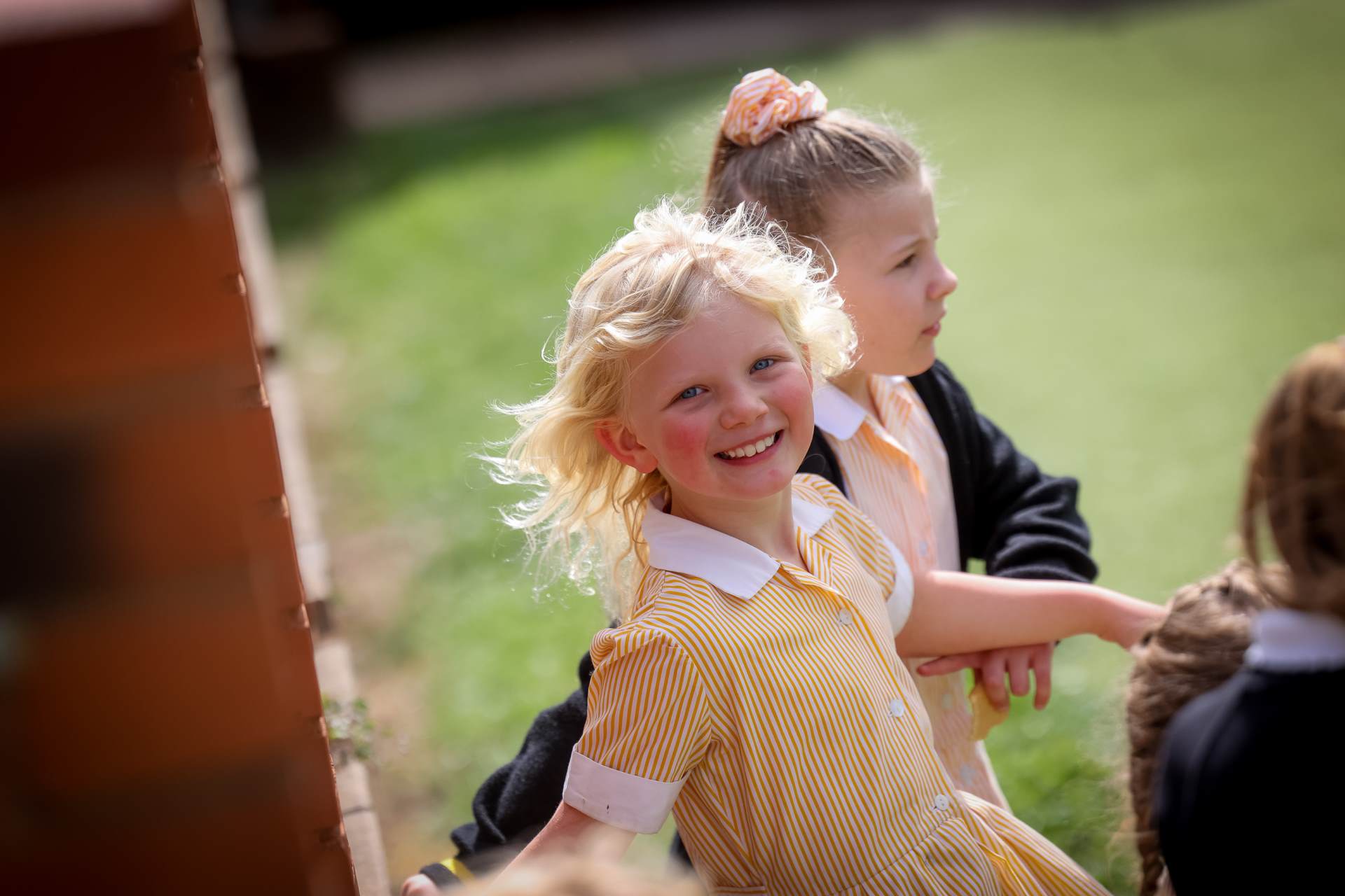 Pupils in playground