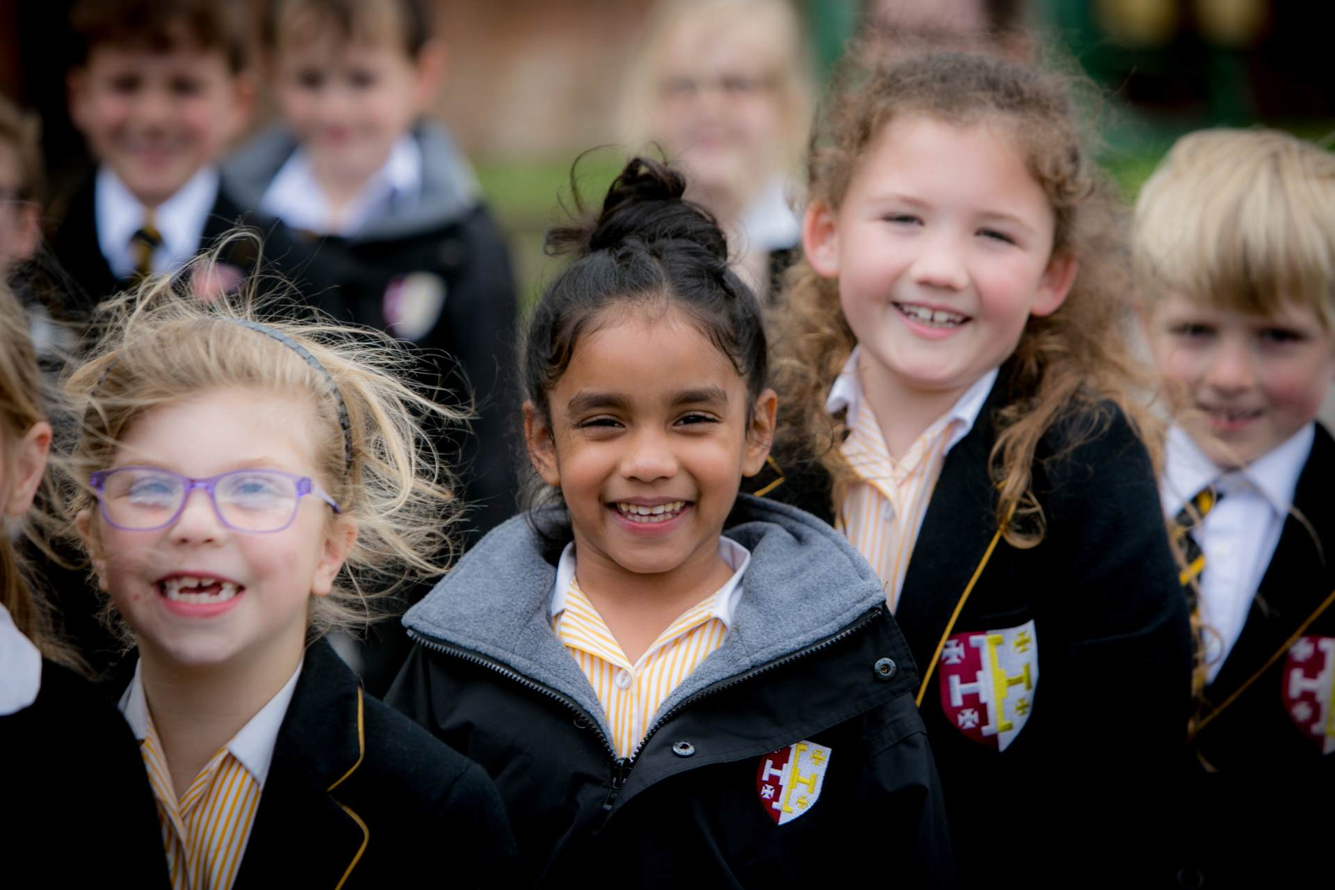 Pupils in playground