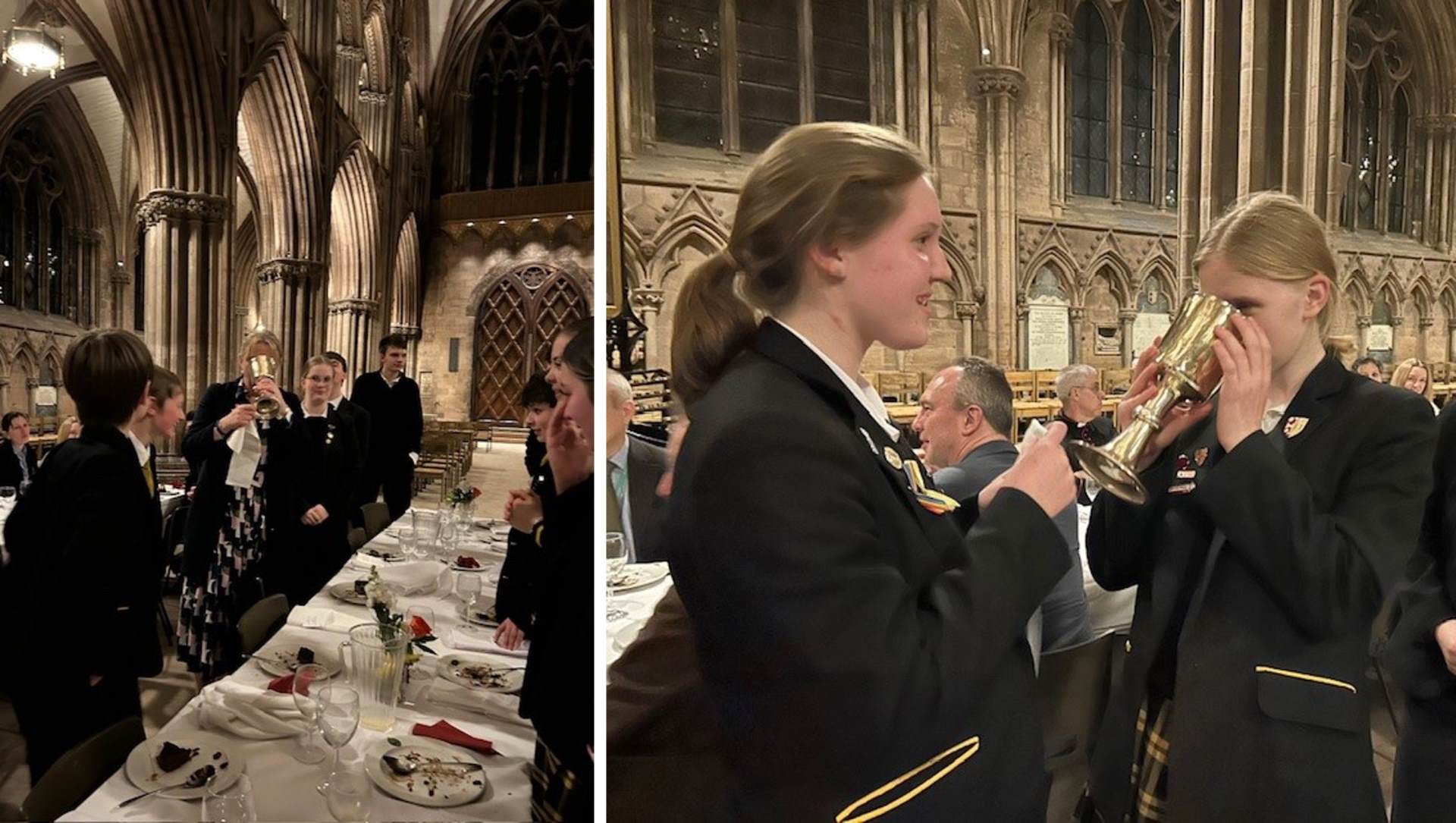 College of Canons Supper, the Loving Cup shared