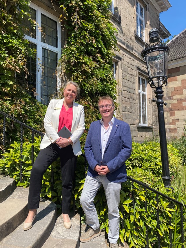 Richard Yarr MBE and Sue Hannam