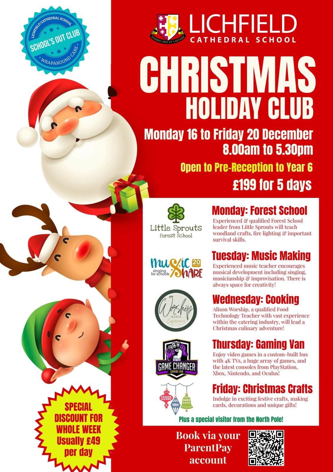 Christmas holiday club poster