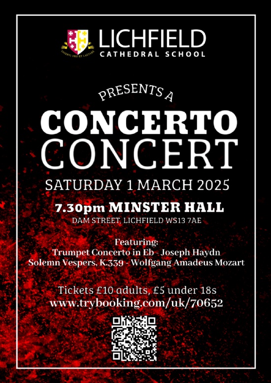 Concerto Concert - Sat 1 March, 7.30pm